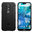 Anti-Shock Grid Texture Rugged Tough Case for Nokia 7.1 - Black